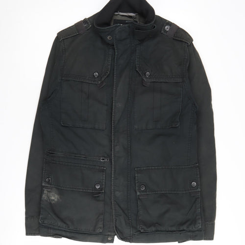 F.F.P. Men's Green Military Jacket M - Canvas, Casual, Army Style