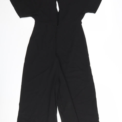 ASOS Women's Black Jumpsuit, UK 4, Wide-Leg, V-Neck