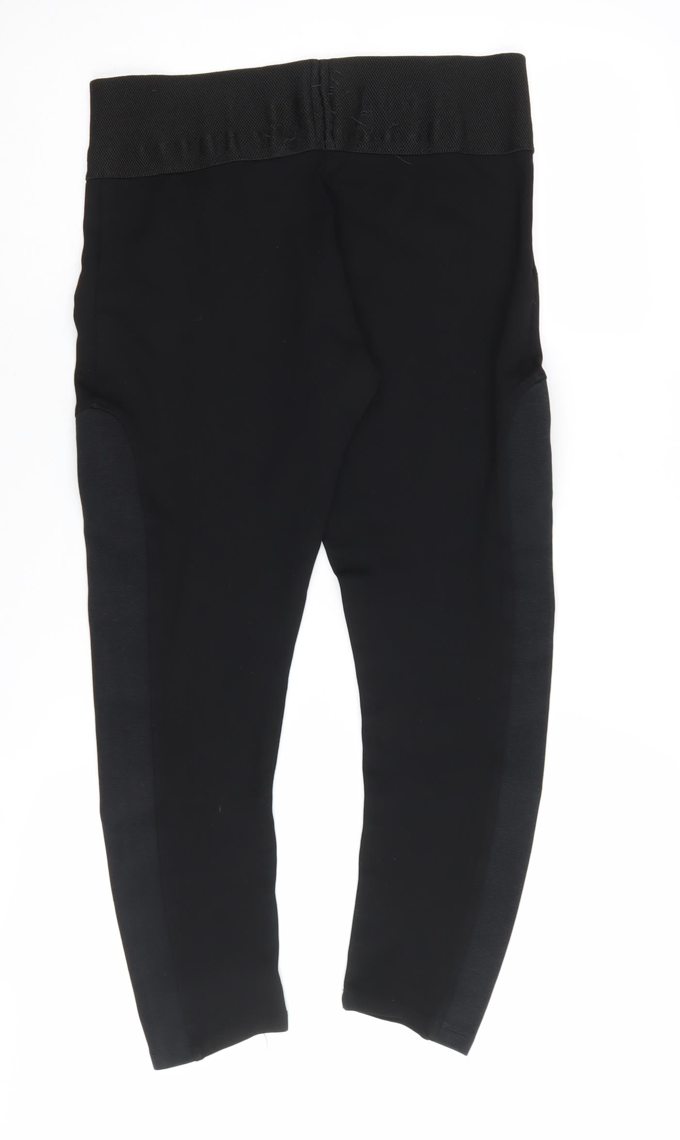 Zara Basic Women's Black Ankle Leggings L