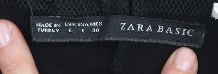 Zara Basic Women's Black Ankle Leggings L