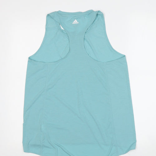 Adidas Women's Blue Gym Tank S - Lightweight & Breathable