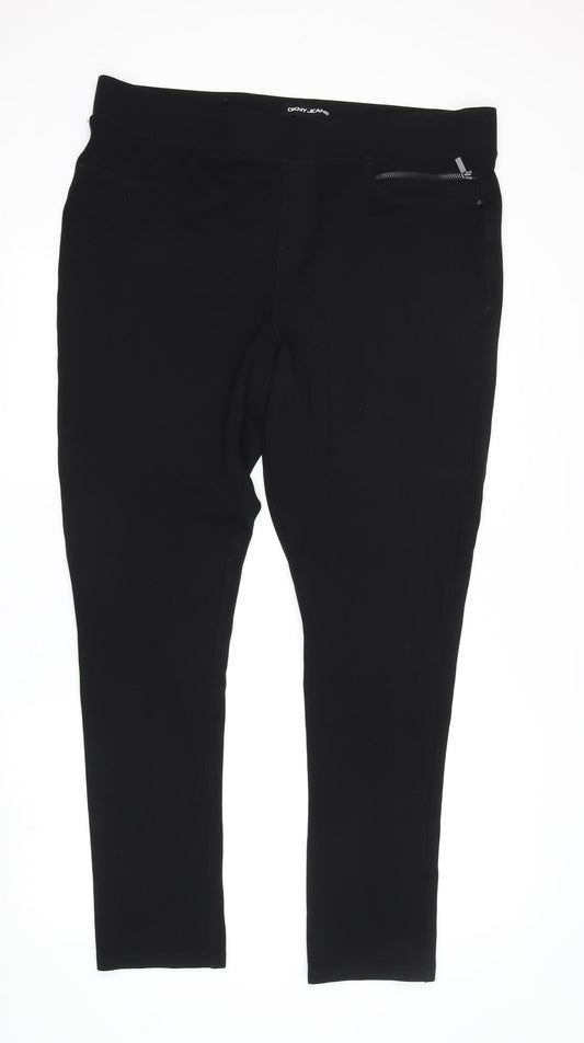 DKNY Women's Black XL Jegging Leggings