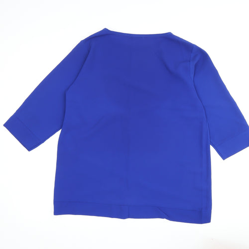 Quiz Women's Blue Tunic, Size 12, Round Neck