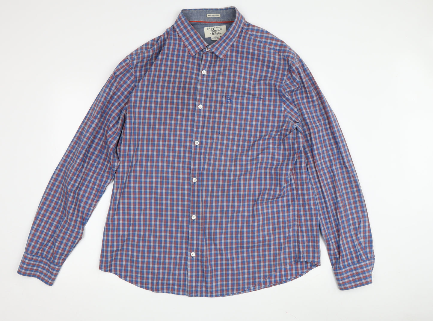 Original Penguin Men's Multicoloured Slim Fit Shirt