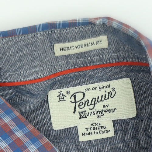 Original Penguin Men's Multicoloured Slim Fit Shirt