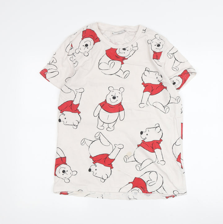 Disney Women's Beige Winnie the Pooh T-Shirt, Size S