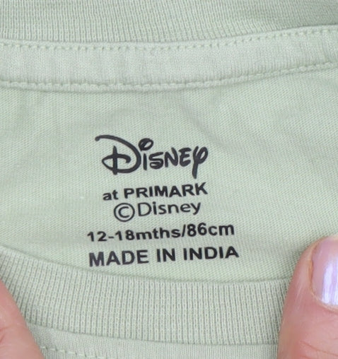 Disney Unisex Baby Green Mickey Mouse T-Shirt 12-18M