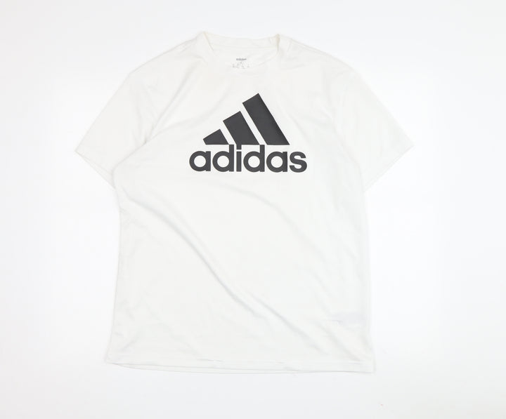Adidas Unisex White S Basic T-Shirt Gymwear