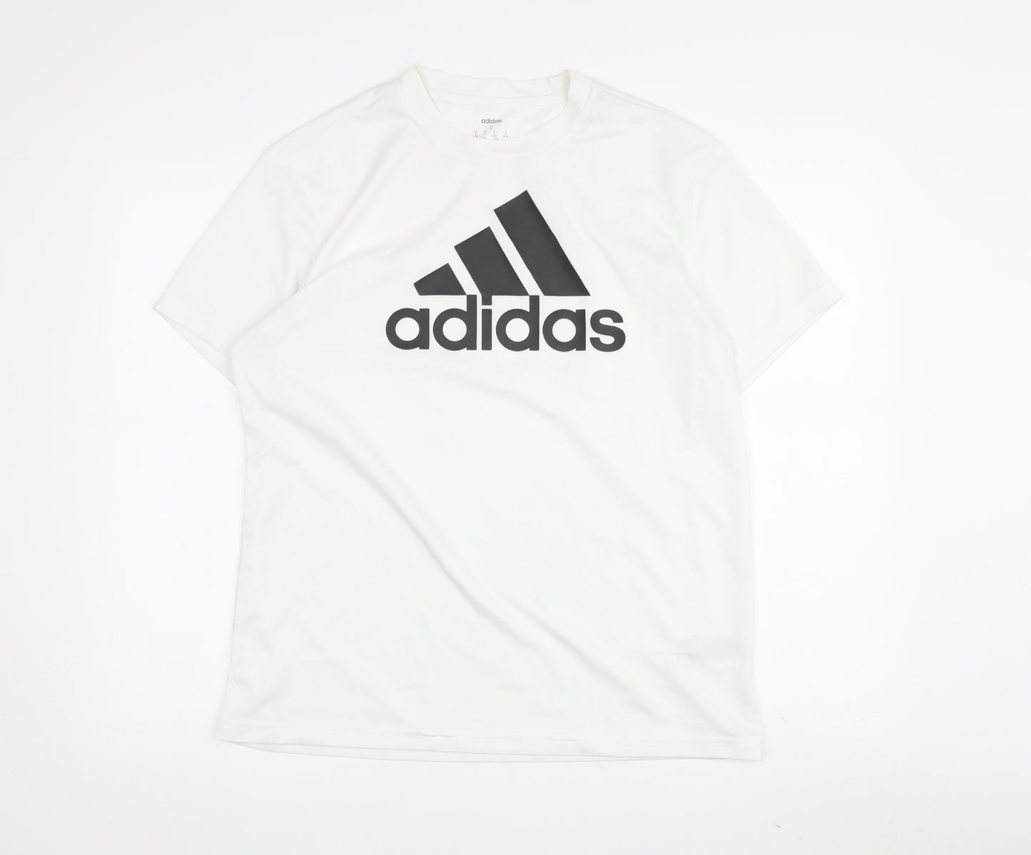 Adidas Unisex White S Basic T-Shirt Gymwear