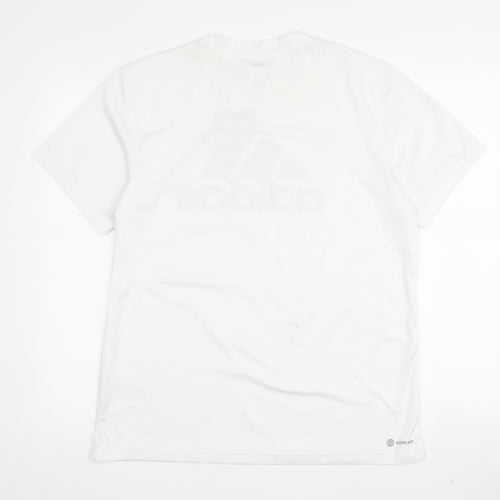 Adidas Unisex White S Basic T-Shirt Gymwear