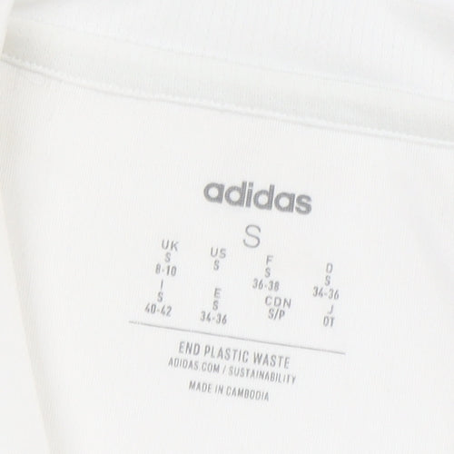 Adidas Unisex White S Basic T-Shirt Gymwear