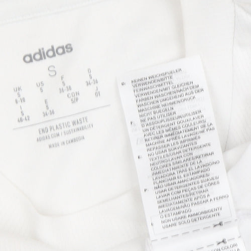 Adidas Unisex White S Basic T-Shirt Gymwear
