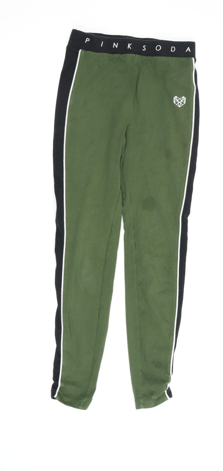 Pink Soda Women’s Green Track Pants Size 8