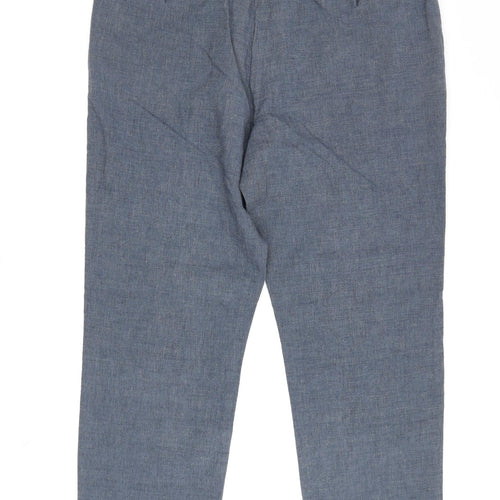 J.Crew Men's Blue Chino Trousers, Size 34, Regular Fit