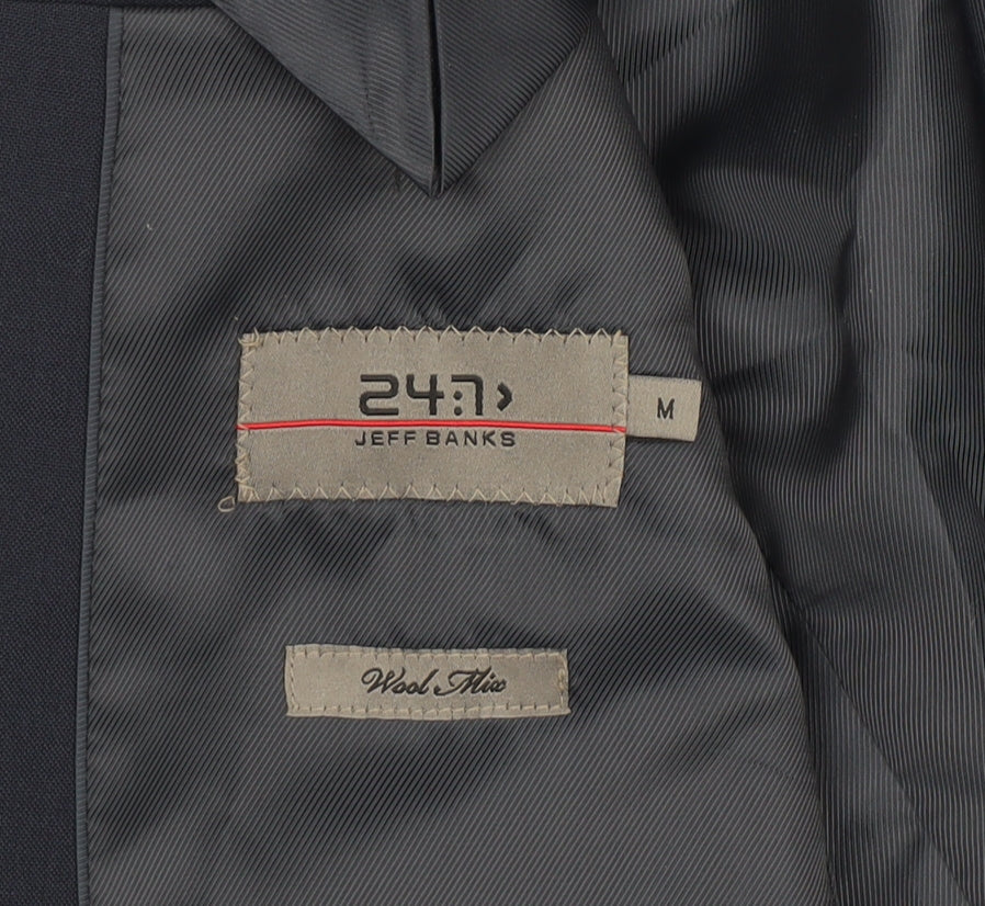 Jeff Banks Men's Blue Blazer M Regular Fit Formal