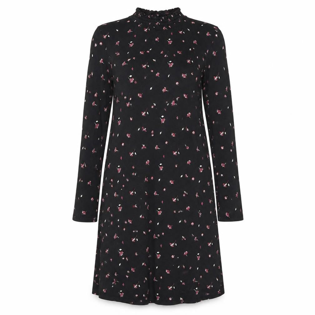 Marks and Spencer Women's Black Floral A-Line Dress