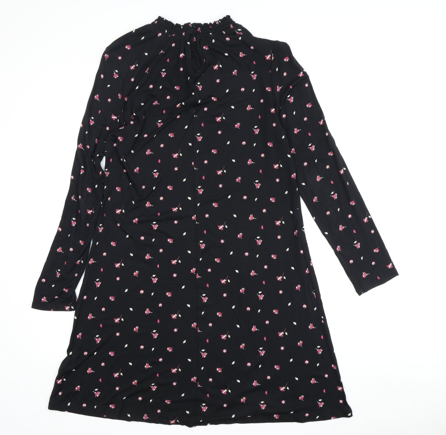 Marks and Spencer Women's Black Floral A-Line Dress