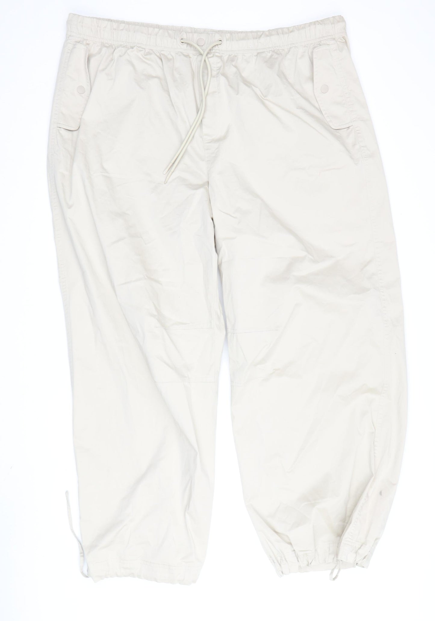 Marks and Spencer Beige Jogger Trousers - Women's Size 22