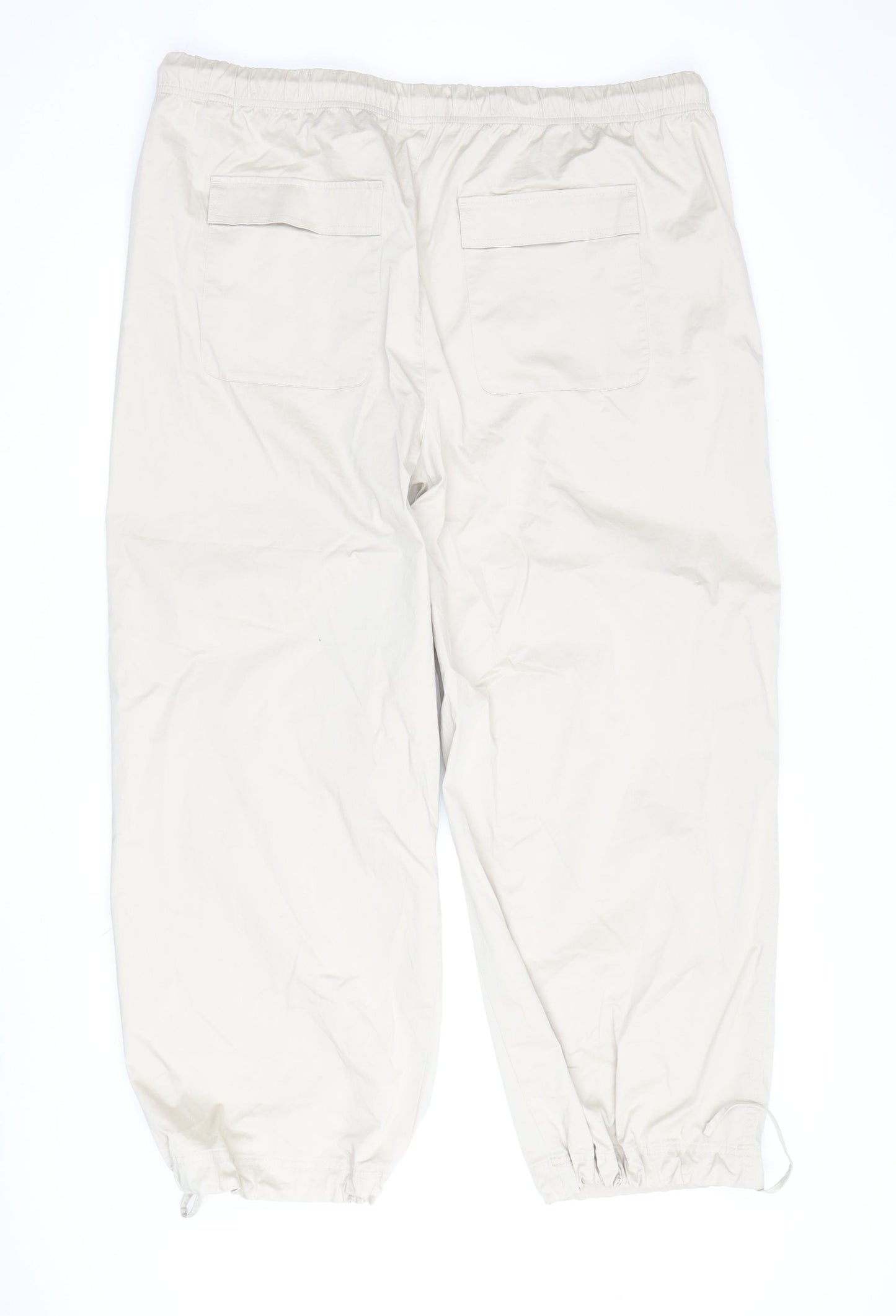 Marks and Spencer Beige Jogger Trousers - Women's Size 22