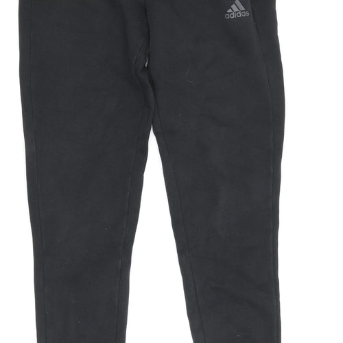 Adidas Boys Black Jogger Trousers - Size 12-13 Years