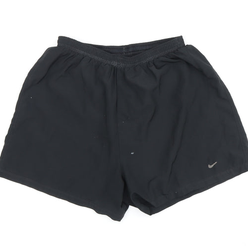 Nike Men's Black Athletic Shorts M - Quick Dry, Elastic Waist
