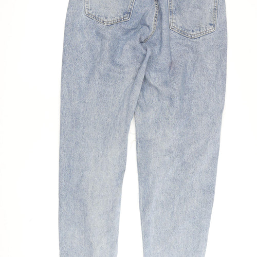 PrettyLittleThing Women's Blue Mom Jeans, Size 10, Distressed