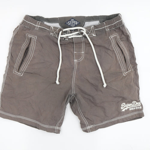 Superdry Men's Grey Shorts, M, Casual Style, Cotton Comfort