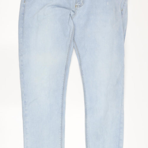 Marks and Spencer Men's Light Blue Slim Straight Jeans