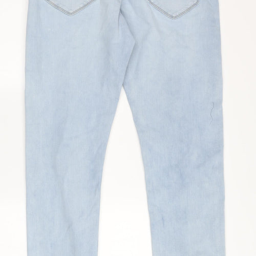 Marks and Spencer Men's Light Blue Slim Straight Jeans