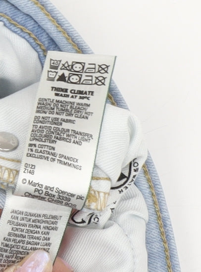 Marks and Spencer Men's Light Blue Slim Straight Jeans