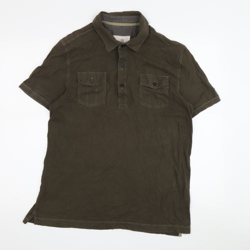 Banana Republic Men's Brown Polo, M, Organic Cotton