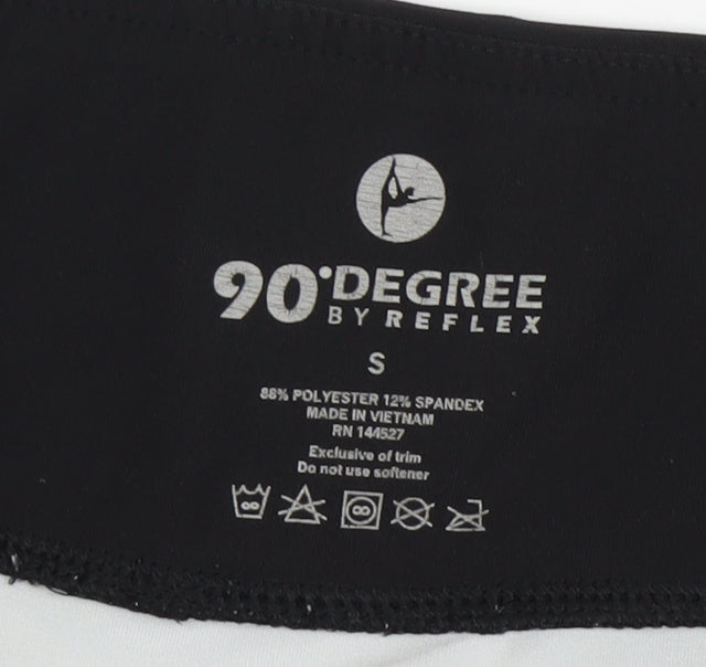 90 Degree By Reflex Women's Black Cropped Leggings S