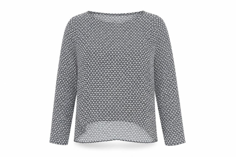 Front view of Zara Woman Multicoloured Geometric Blouse, size M