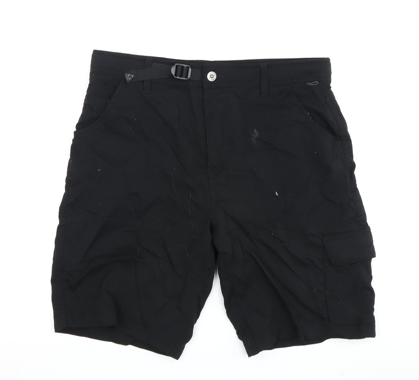 Gerry Men's Black Cargo Shorts, 34, Adjustable Waist