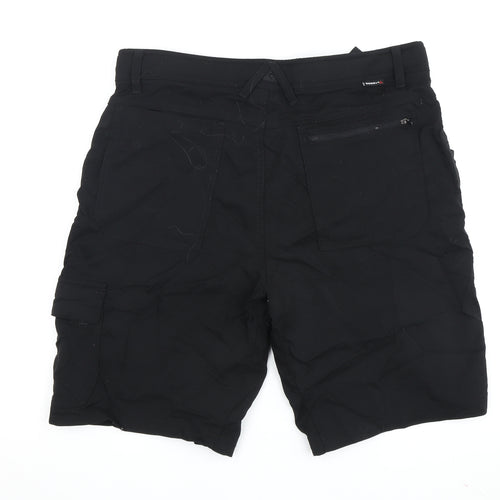 Gerry Men's Black Cargo Shorts, 34, Adjustable Waist
