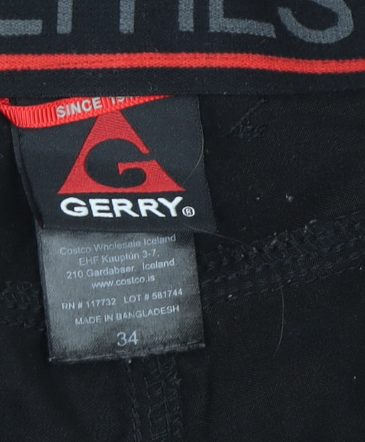 Gerry Men's Black Cargo Shorts, 34, Adjustable Waist