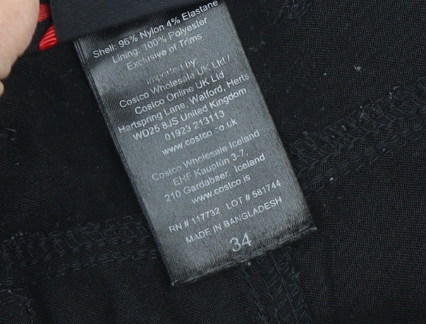 Gerry Men's Black Cargo Shorts, 34, Adjustable Waist