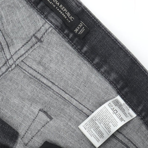 Banana Republic Men's Black Tapered Jeans, Size 36