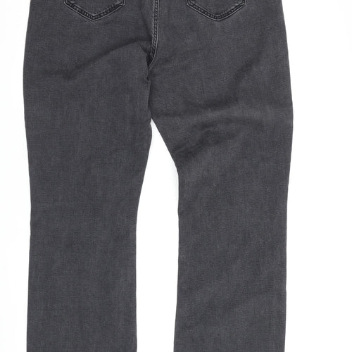 Marks and Spencer Women's Black Slim Flared Jeans, Size 16