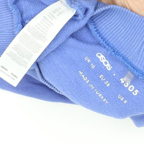 ASOS Women's Blue Pullover Sweatshirt Size 10