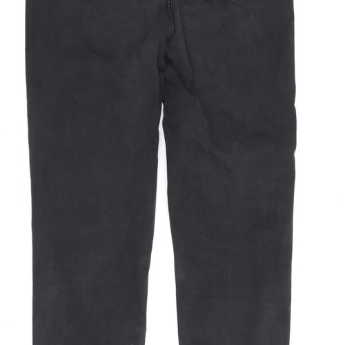 Women's Black Straight The Supersoft Jeans Size 16