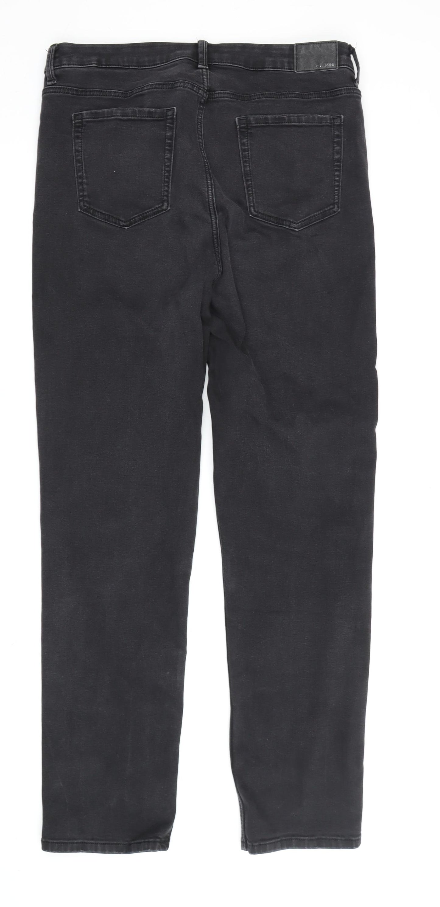 Women's Black Straight The Supersoft Jeans Size 16