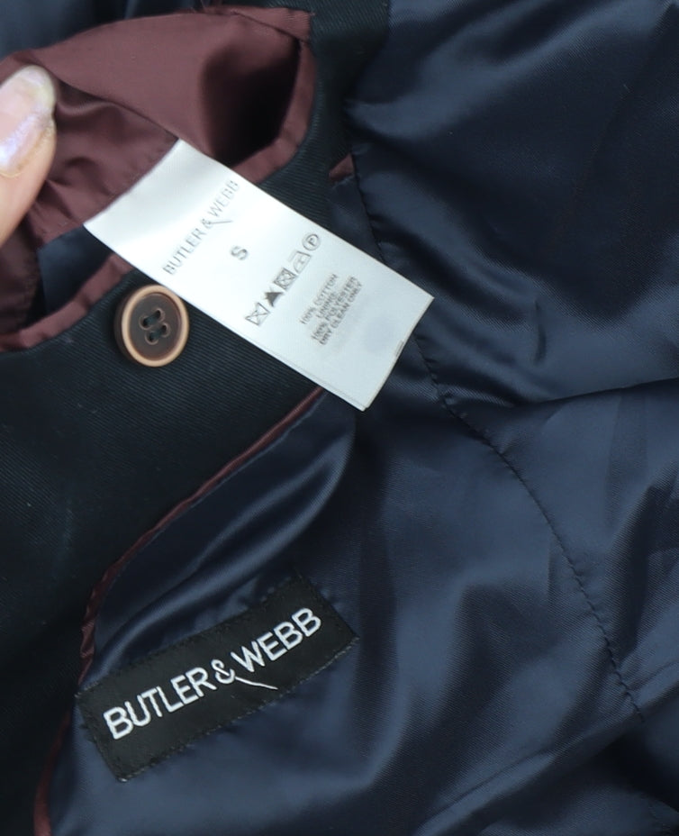 Butler & Webb Men's Black Slim Fit Blazer S