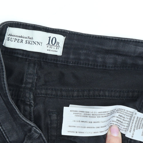 Abercrombie & Fitch Women's Black Skinny Jeans Size 10