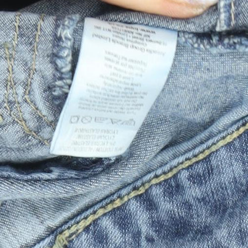 Moto Women's Blue Flared Denim Jeans Size 10