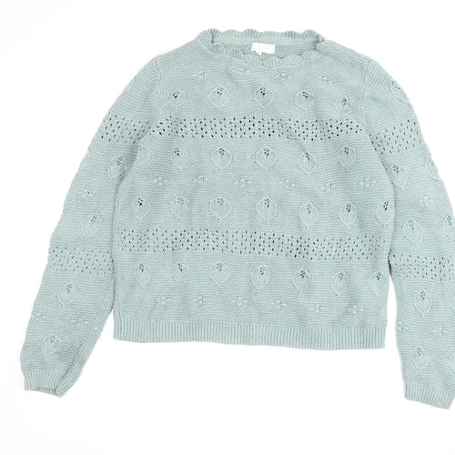 Fat Face Women's Green Pullover Jumper, Size UK 14