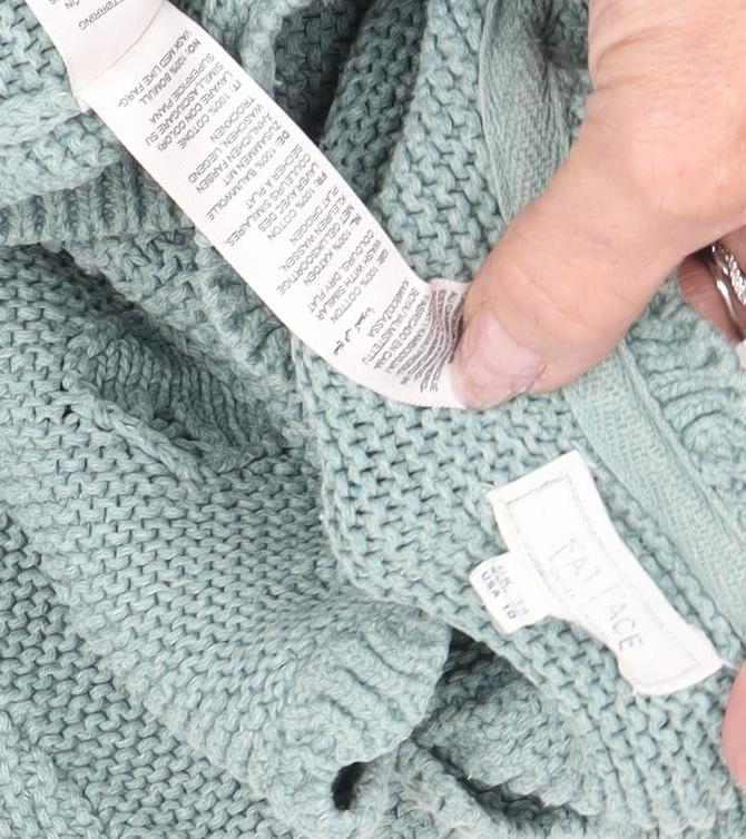 Fat Face Women's Green Pullover Jumper, Size UK 14