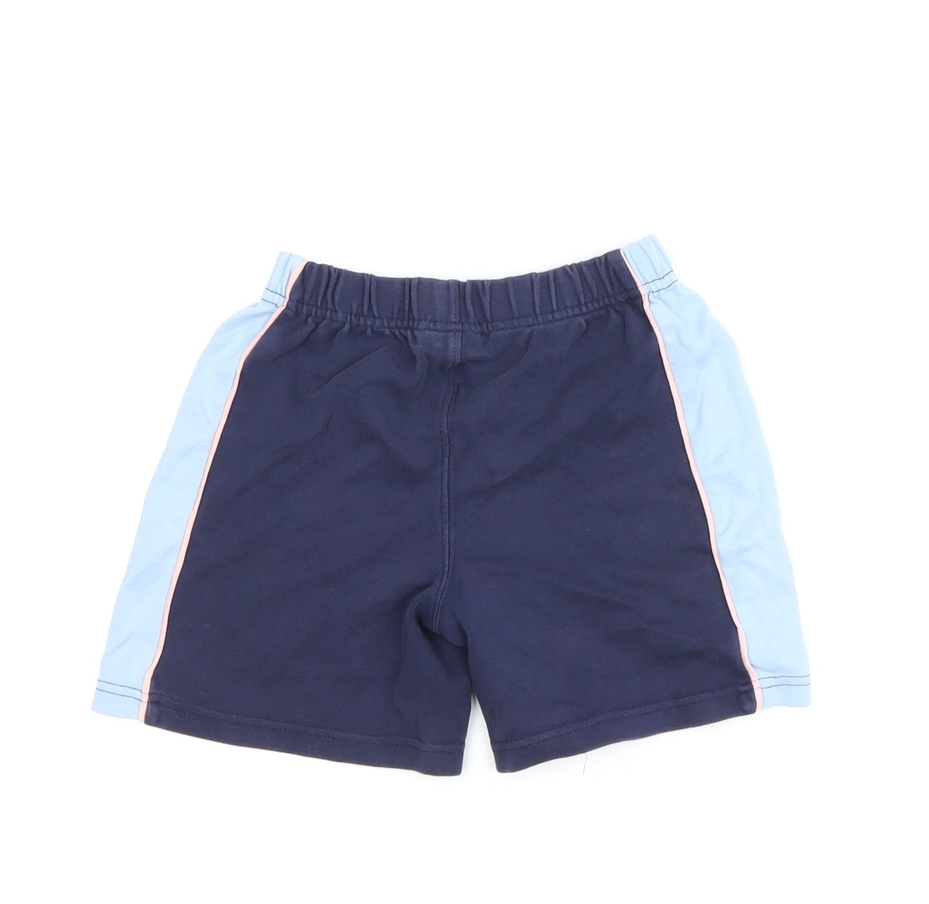 JoJo Maman Bébé Girls Blue Cotton Shorts, Size 6-7 Years