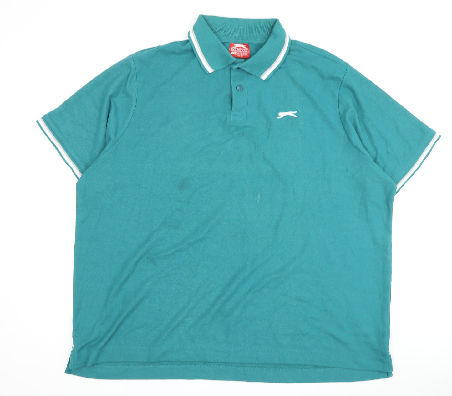 Slazenger Men's Green 3XL Polo Shirt with Logo