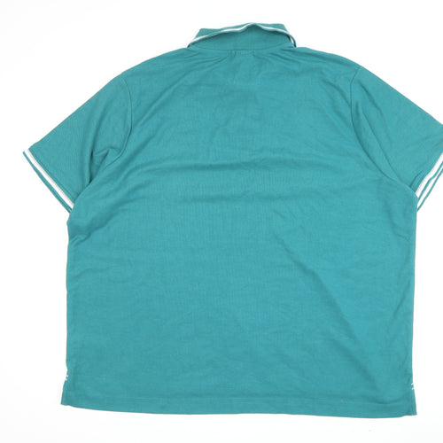 Slazenger Men's Green 3XL Polo Shirt with Logo